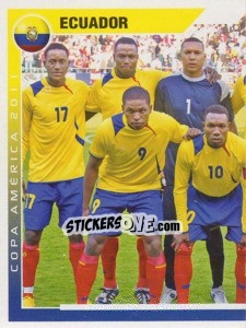 Sticker Ecuador - 1 (team sticker - puzzle) - Copa América. Argentina 2011 n. 97 - Navarrete