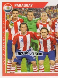 Sticker Paraguay - 1 (team sticker - puzzle) - Copa América. Argentina 2011 n. 99 - Navarrete