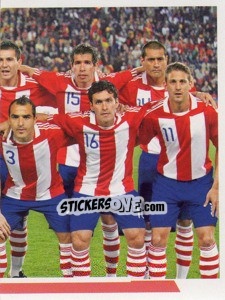 Sticker Paraguay - 2 (team sticker - puzzle) - Copa América. Argentina 2011 n. 100 - Navarrete