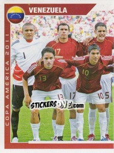 Sticker Venezuela - 1 (team sticker - puzzle) - Copa América. Argentina 2011 n. 101 - Navarrete