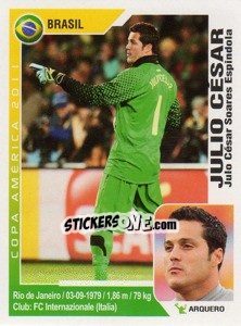 Sticker Julio Cesar - Copa América. Argentina 2011 - Navarrete