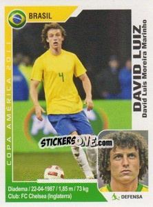 Sticker David Luiz - Copa América. Argentina 2011 - Navarrete