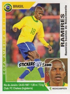 Figurina Ramires - Copa América. Argentina 2011 - Navarrete