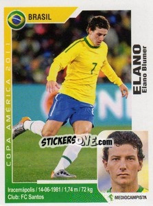 Sticker Elano - Copa América. Argentina 2011 - Navarrete