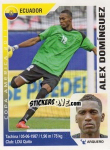 Sticker Alexander Dominguez - Copa América. Argentina 2011 n. 120 - Navarrete