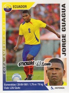 Sticker Jorge Guagua - Copa América. Argentina 2011 - Navarrete