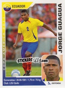 Sticker Jorge Guagua - Copa América. Argentina 2011 n. 121 - Navarrete