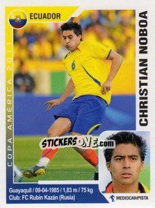 Figurina Christian Noboa - Copa América. Argentina 2011 - Navarrete