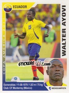 Sticker Walter Ayovi - Copa América. Argentina 2011 n. 127 - Navarrete