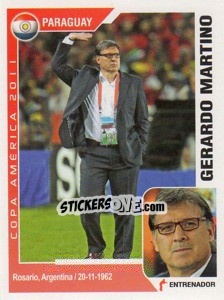 Cromo Gerardo Martino - Copa América. Argentina 2011 - Navarrete