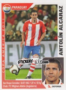 Cromo Antolin Alcaraz - Copa América. Argentina 2011 - Navarrete