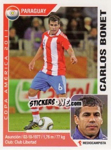 Sticker Carlos Bonet - Copa América. Argentina 2011 - Navarrete