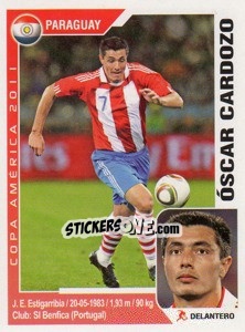 Sticker Oscar Cardozo - Copa América. Argentina 2011 - Navarrete