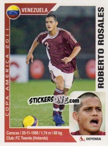 Sticker Roberto Rosales - Copa América. Argentina 2011 - Navarrete