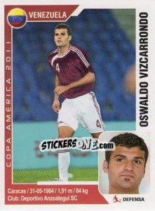 Sticker Oswaldo Vizcarrondo - Copa América. Argentina 2011 - Navarrete