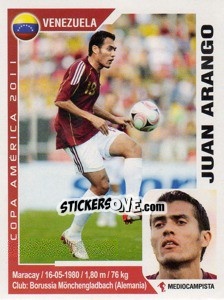 Sticker Juan Arango - Copa América. Argentina 2011 - Navarrete