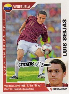 Sticker Luis Seijas - Copa América. Argentina 2011 - Navarrete