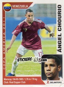 Sticker Angel Chourio - Copa América. Argentina 2011 - Navarrete