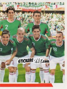 Cromo Mexico - 2 (team sticker - puzzle) - Copa América. Argentina 2011 - Navarrete