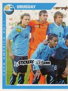 Figurina Uruguay - 1 (team sticker - puzzle)