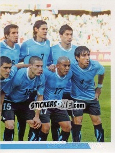 Cromo Uruguay - 2 (team sticker - puzzle) - Copa América. Argentina 2011 - Navarrete