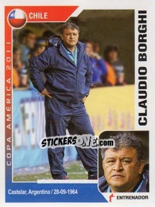 Sticker Claudio Borghi - Copa América. Argentina 2011 - Navarrete