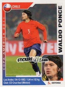 Sticker Waldo Ponce - Copa América. Argentina 2011 - Navarrete