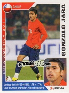 Sticker Gonzalo Jara - Copa América. Argentina 2011 - Navarrete