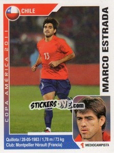Sticker Marco Estrada - Copa América. Argentina 2011 - Navarrete