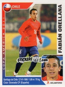Sticker Fabian Orellana - Copa América. Argentina 2011 - Navarrete