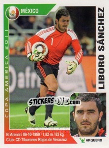 Sticker Liboro Sanchez - Copa América. Argentina 2011 - Navarrete