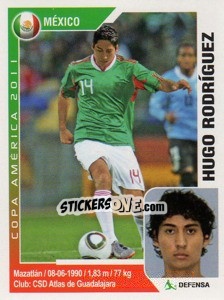 Sticker Hugo Rodriguez - Copa América. Argentina 2011 - Navarrete