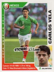 Sticker Carlos Vela - Copa América. Argentina 2011 n. 204 - Navarrete