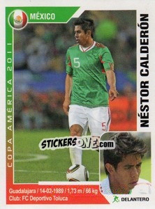 Sticker Nestor Calderon - Copa América. Argentina 2011 - Navarrete