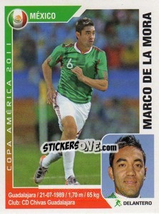 Sticker Marco Fabian - Copa América. Argentina 2011 n. 206 - Navarrete
