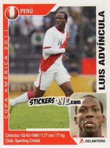 Sticker Luis Advincula - Copa América. Argentina 2011 n. 220 - Navarrete