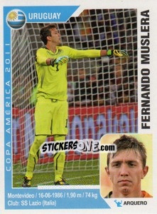 Sticker Fernando Muslera - Copa América. Argentina 2011 n. 224 - Navarrete