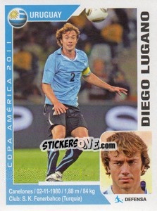Cromo Diego Lugano - Copa América. Argentina 2011 - Navarrete
