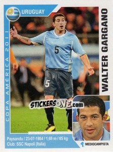 Sticker Walter Gargano - Copa América. Argentina 2011 n. 229 - Navarrete
