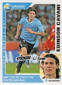 Sticker Edinson Cavani - Copa América. Argentina 2011 - Navarrete