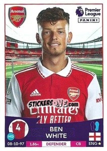 Sticker Ben White - English Premier League 2022-2023 - Panini