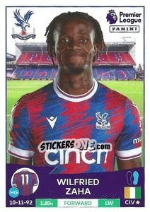 Sticker Wilfried Zaha - English Premier League 2022-2023 n. 216 - Panini