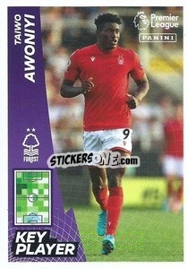 Cromo Taiwo Awoniyi (Key Player) - English Premier League 2022-2023 - Panini
