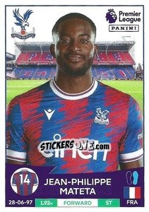 Sticker Jean-Philippe Mateta - English Premier League 2022-2023 n. 217 - Panini