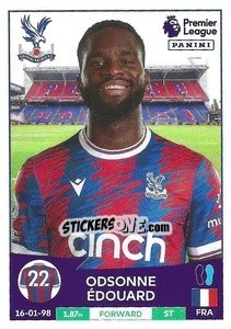 Sticker Odsonne Édouard - English Premier League 2022-2023 n. 218 - Panini