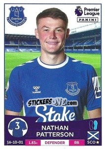 Sticker Nathan Patterson - English Premier League 2022-2023 - Panini