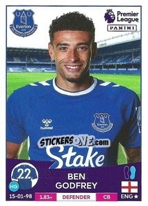 Sticker Ben Godfrey - English Premier League 2022-2023 - Panini