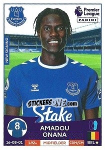 Figurina Amadou Onana - English Premier League 2022-2023 - Panini