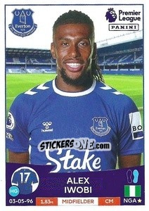 Figurina Alex Iwobi - English Premier League 2022-2023 - Panini