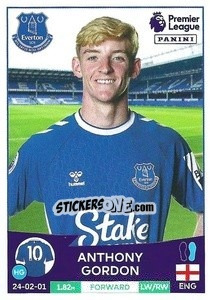 Sticker Anthony Gordon - English Premier League 2022-2023 n. 244 - Panini